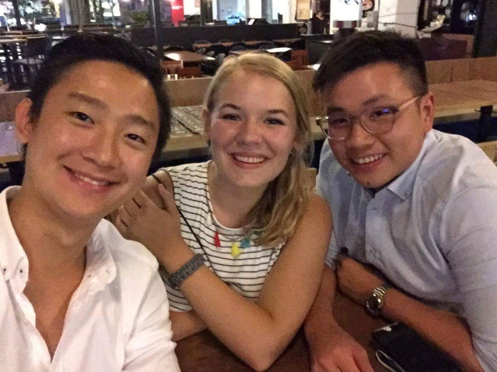 Lily and her friends Ryan and Eugene go out for drinks in Holland Village.