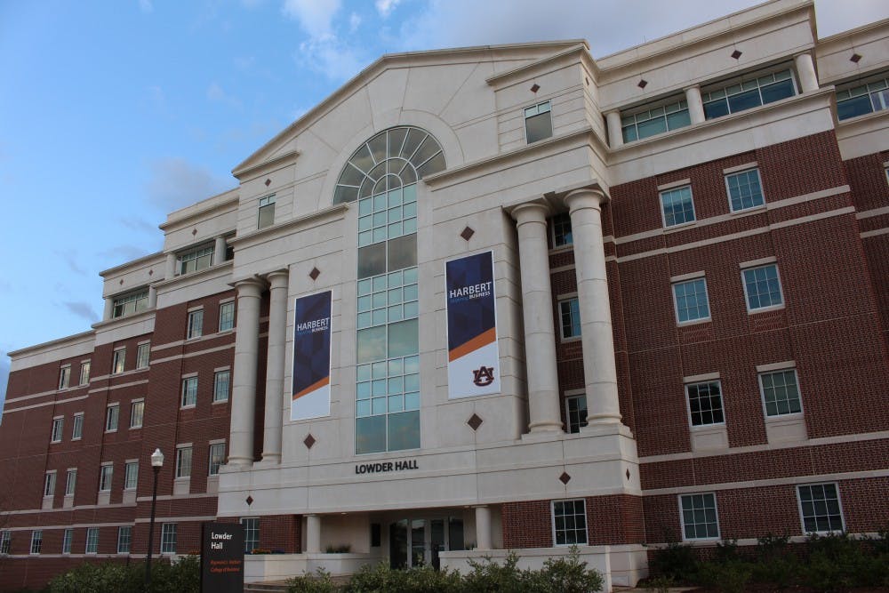 Lowder Hall is home to the Harbert College of Business. taken on Saturday, Feb 24, 2018 in Auburn, Ala.