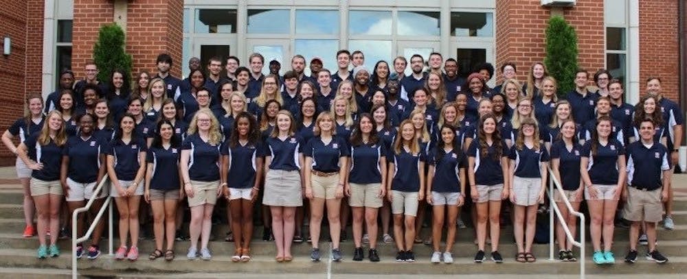 <p>The 2018-2018 Auburn University resident assistants pose for a photo.&nbsp;</p>