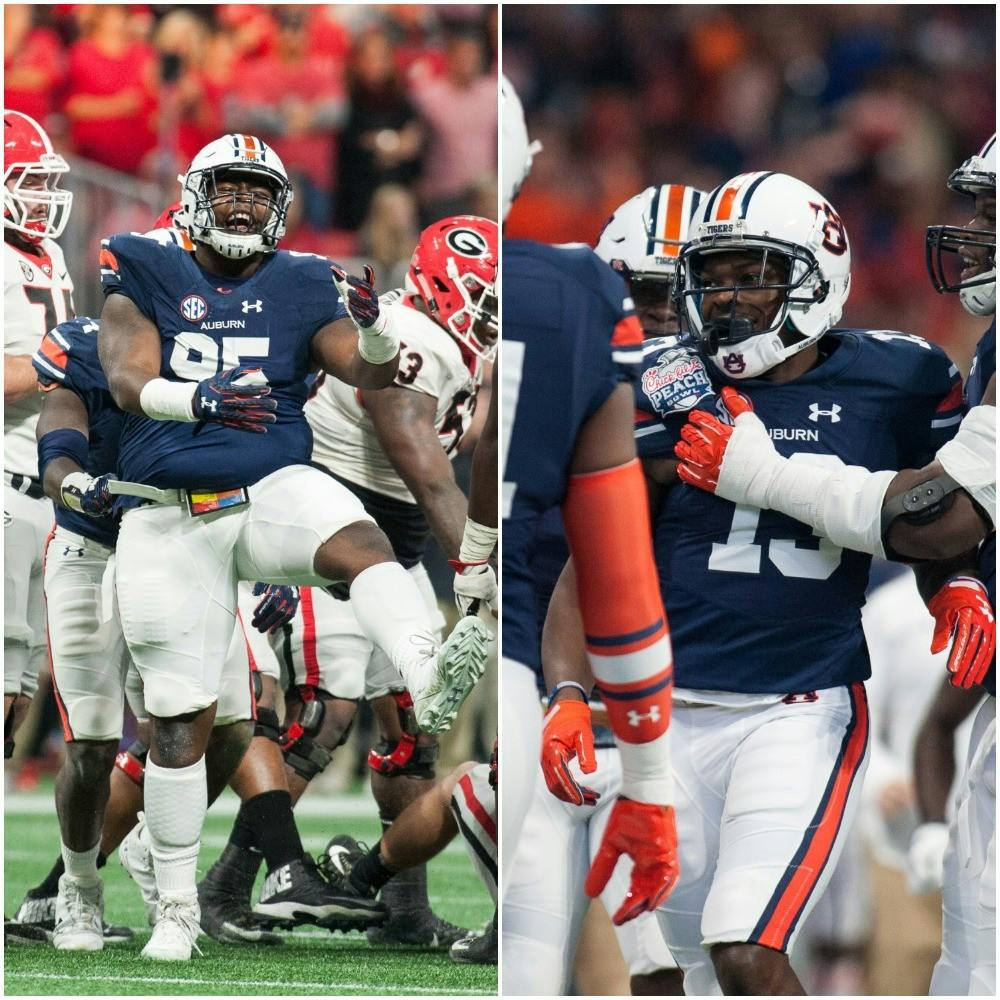 LEFT: Dontavius Russell (95)RIGHT: Javaris Davis (13)