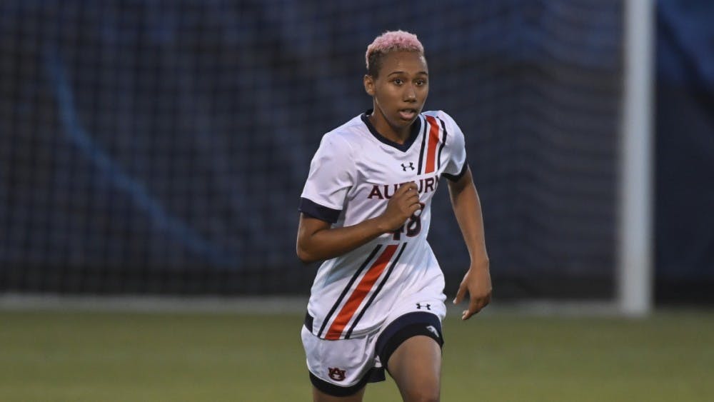 Jaelyn Gadson (48) Auburn soccer vs South Alabama on Friday, August 18, 2017 in Auburn, Ala.
Photo by Wade Rackley/Auburn Athletics