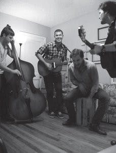 Tea Cup and the Monster practices for one of its many local shows. (Courtesy of Tea Cup and the Monster)