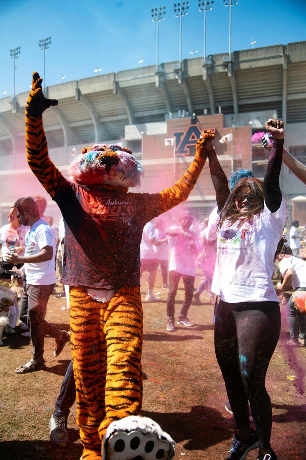 <p>Auburn students celebrating Holi 2022</p>