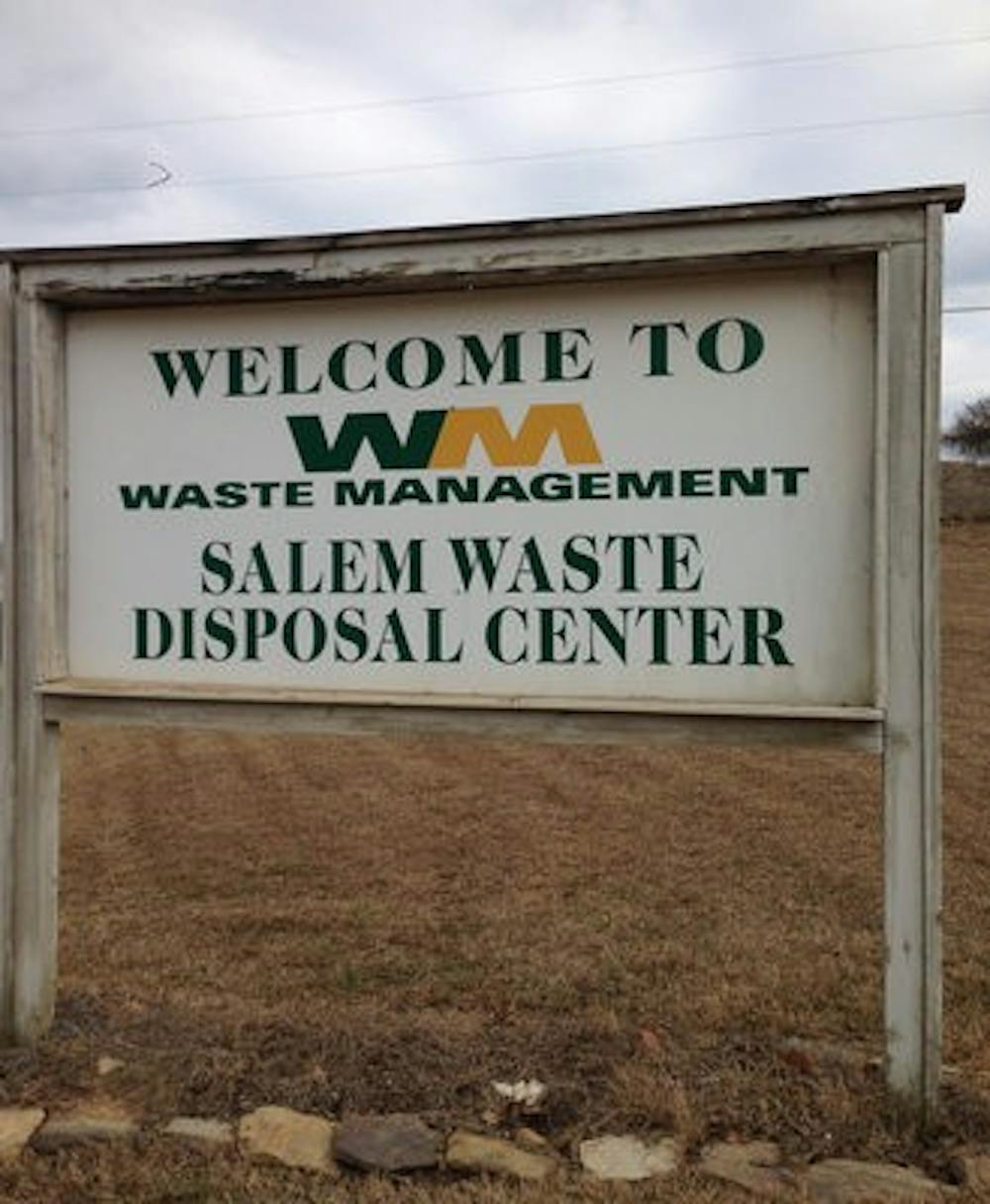 All of Auburn's non-recycled waste goes straight to Waste Management's Salem Waste Disposal Center. (Photo by: Pierce Ostwalt)