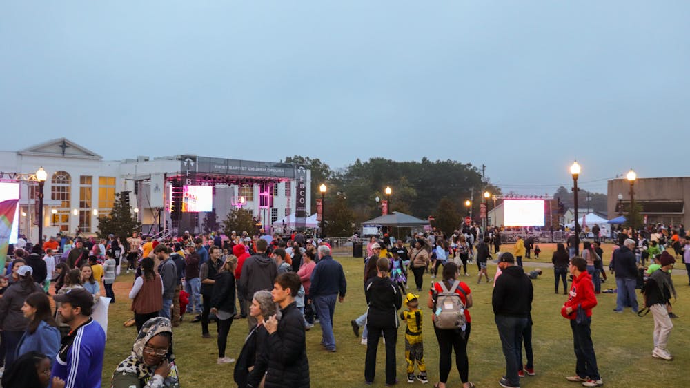 The crowd takes in the scenes at Opelika First Baptist Church's 2022 Fall Festival held on Sunday, Oct. 30. The Opelika Police Department estimated that between 8-10,000 people attended the event.