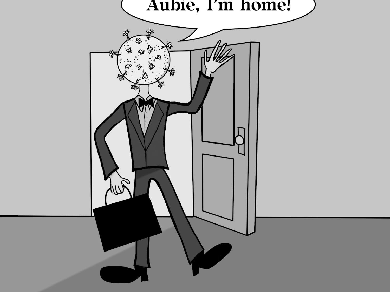 Aubie, I'm home!
