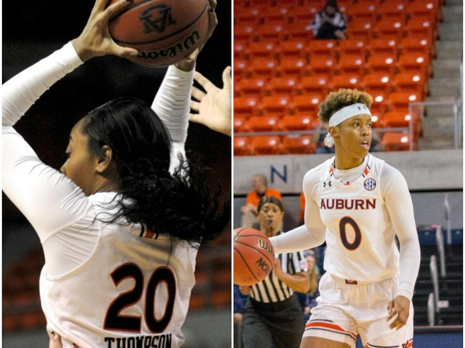 Unique Thompson (LEFT) and Daisa Alexander (RIGHT) were named to All-SEC postseason teams.