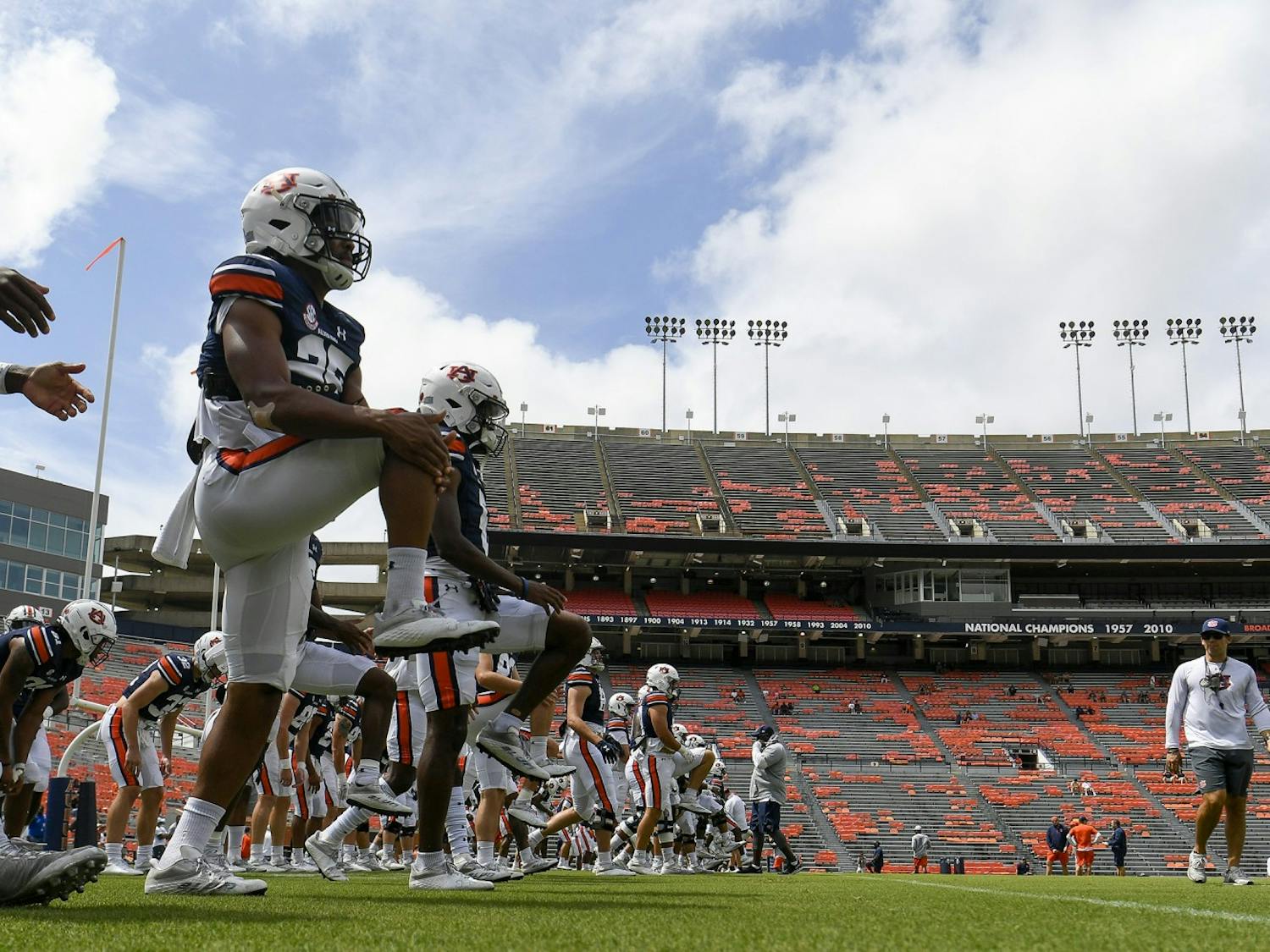 AU Football practice