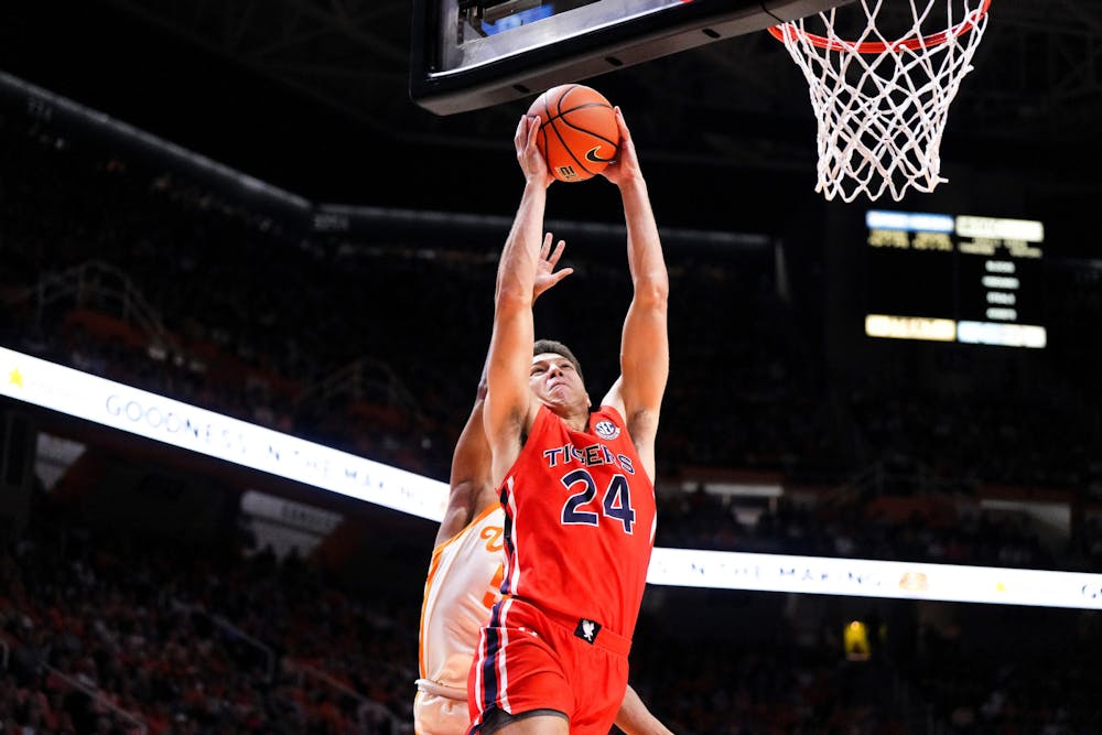 KNOXVILLE, TN - FEBRUARY 28 - Auburn’s Lior Berman (24) during the game between the #11 Auburn Tigers and the #4 Tennessee Volunteers at Thompson-Boling Arena in Knoxville, TN on Wednesday, Feb. 28, 2024.

Photo by Zach Bland/Auburn Tigers