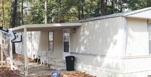 This trailer in a mobile home park off of Webster Road was broken into last week. The student was not home when her laptop, textbooks and food from her refrigerator were taken. (Rebecca Croomes / PHOTO EDITOR)
