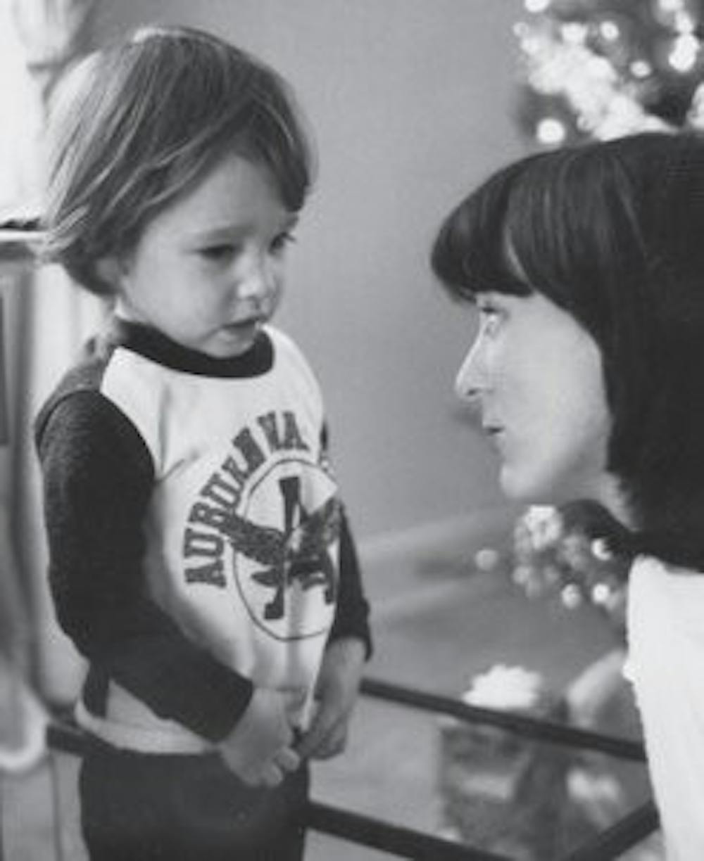 "She never let me get away with anything, even at age three," Seth said. A young Seth and his mother celebrate Christmas 1980. (Courtesy of Seth Griffin)