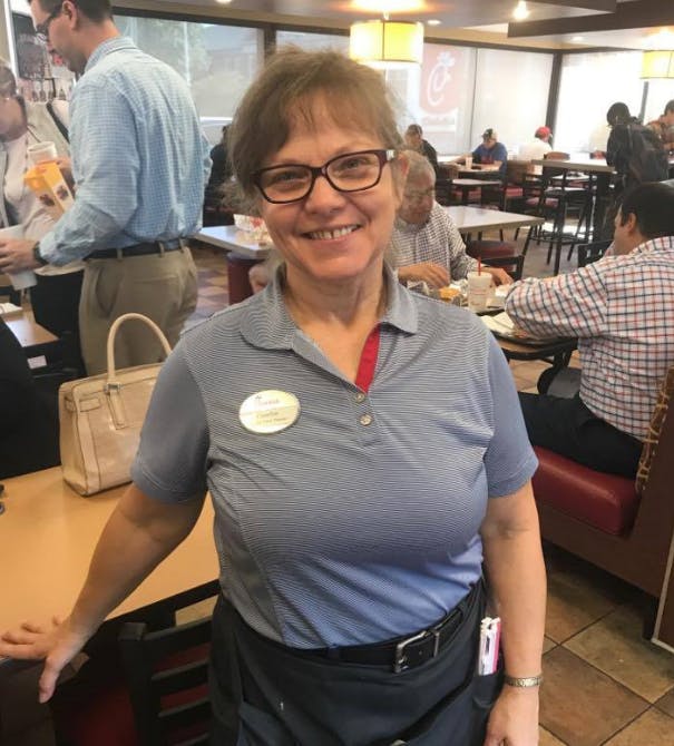 Clearice Roney at work on Wednesday, Nov. 1, 2017, in Auburn, Ala.