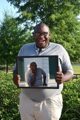 Jeremy Banks, senior in English, will be interning with ABC's Modern Family in August. Some of his duties will include assisting with cameo writing, the three-minute period before the script begins. (Danielle Lowe / PHOTO EDITOR)