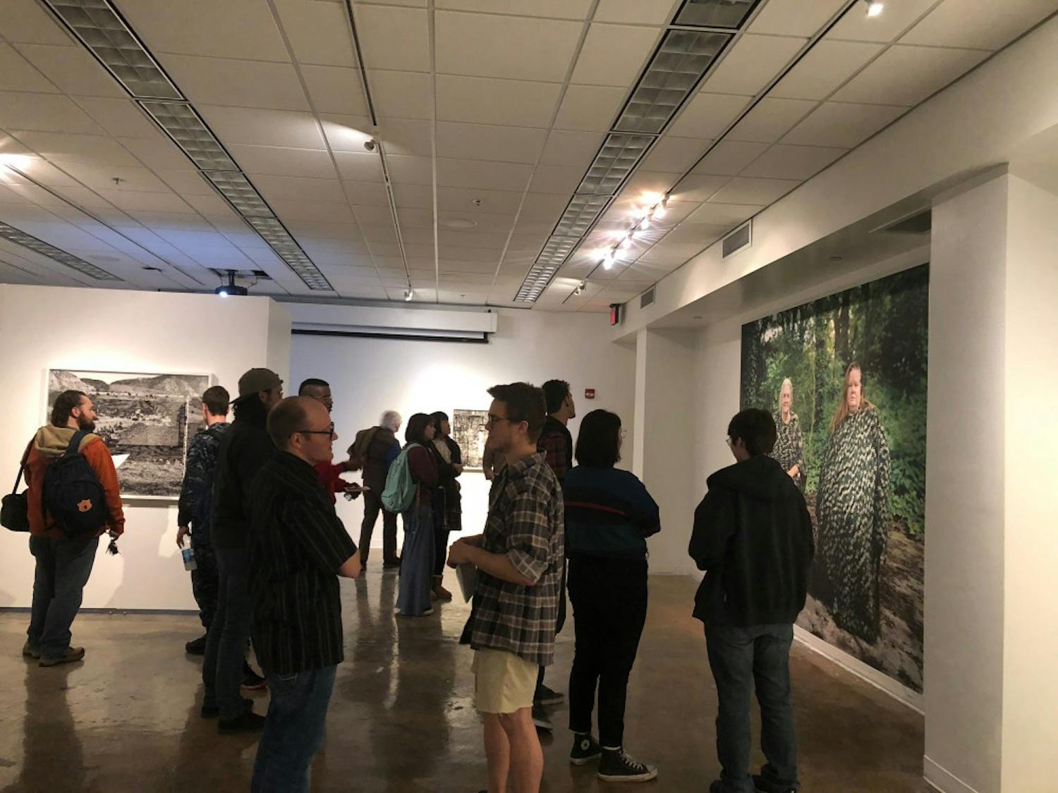 Auburn students and locals view Pride and Pestilence by Jeff Whetstone on Thursday, Feb. 1, 2018 in Auburn, Ala.
