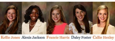 The 2014 Miss Homecoming candidates