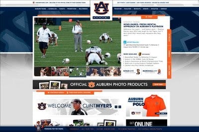 Auburn Athletics Website Redesign