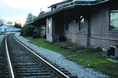 The Auburn Depot is located on Mitcham Avenue. The building has been vacant since 2003. (Christen Harned / ASSISTANT PHOTO EDITOR)