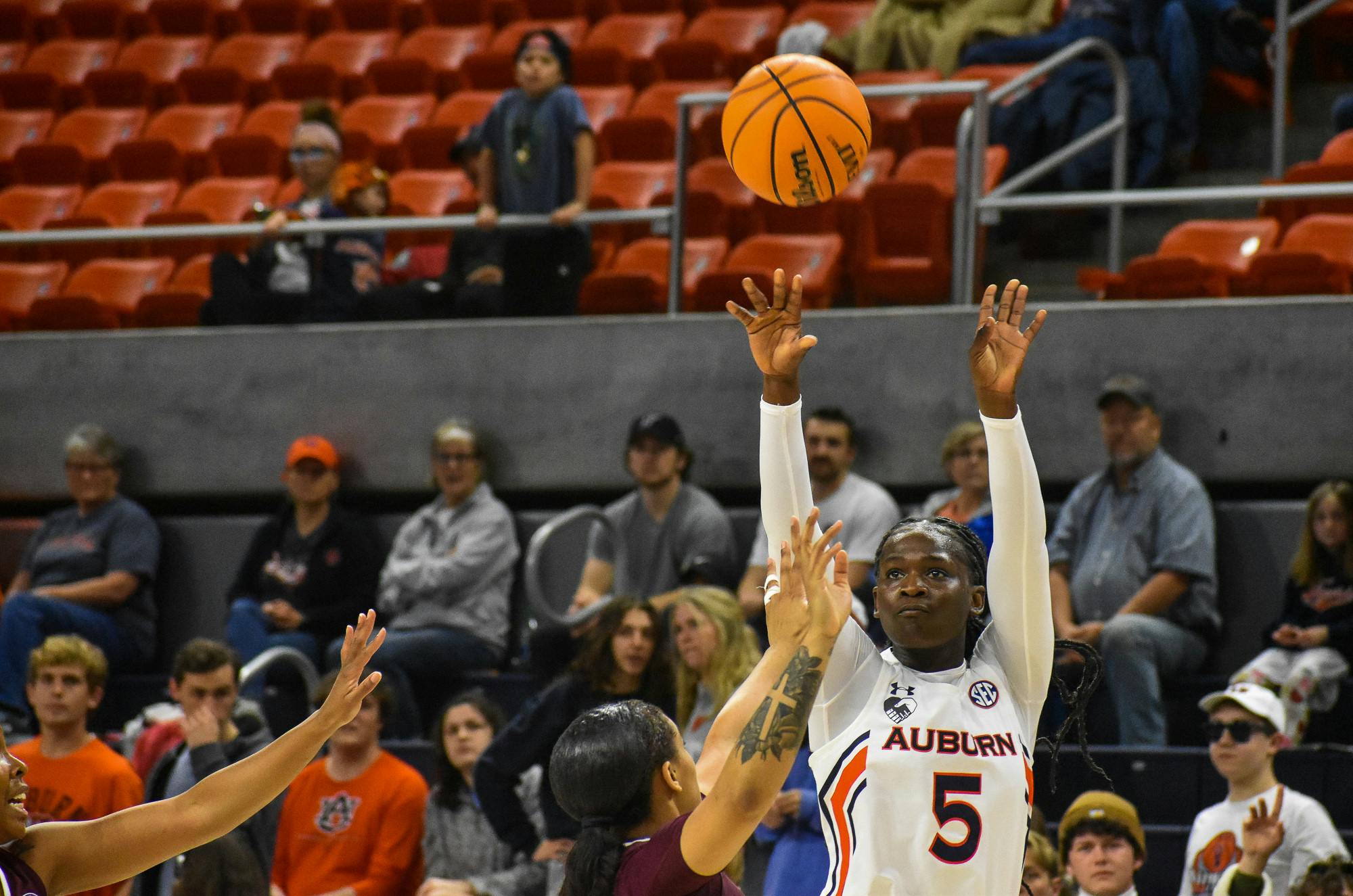 Aicha Coulibaly WBB three-pointer