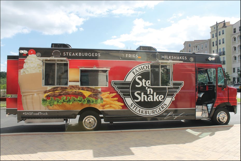 The Steak 'n Shake truck that will be parked outside of Tichenor Hall starting at the beginning of the fall 2018 semester.&nbsp; 