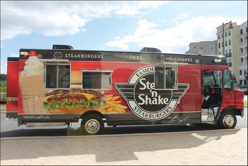 <p>The Steak 'n Shake truck that will be parked outside of Tichenor Hall starting at the beginning of the fall 2018 semester.&nbsp; </p>
