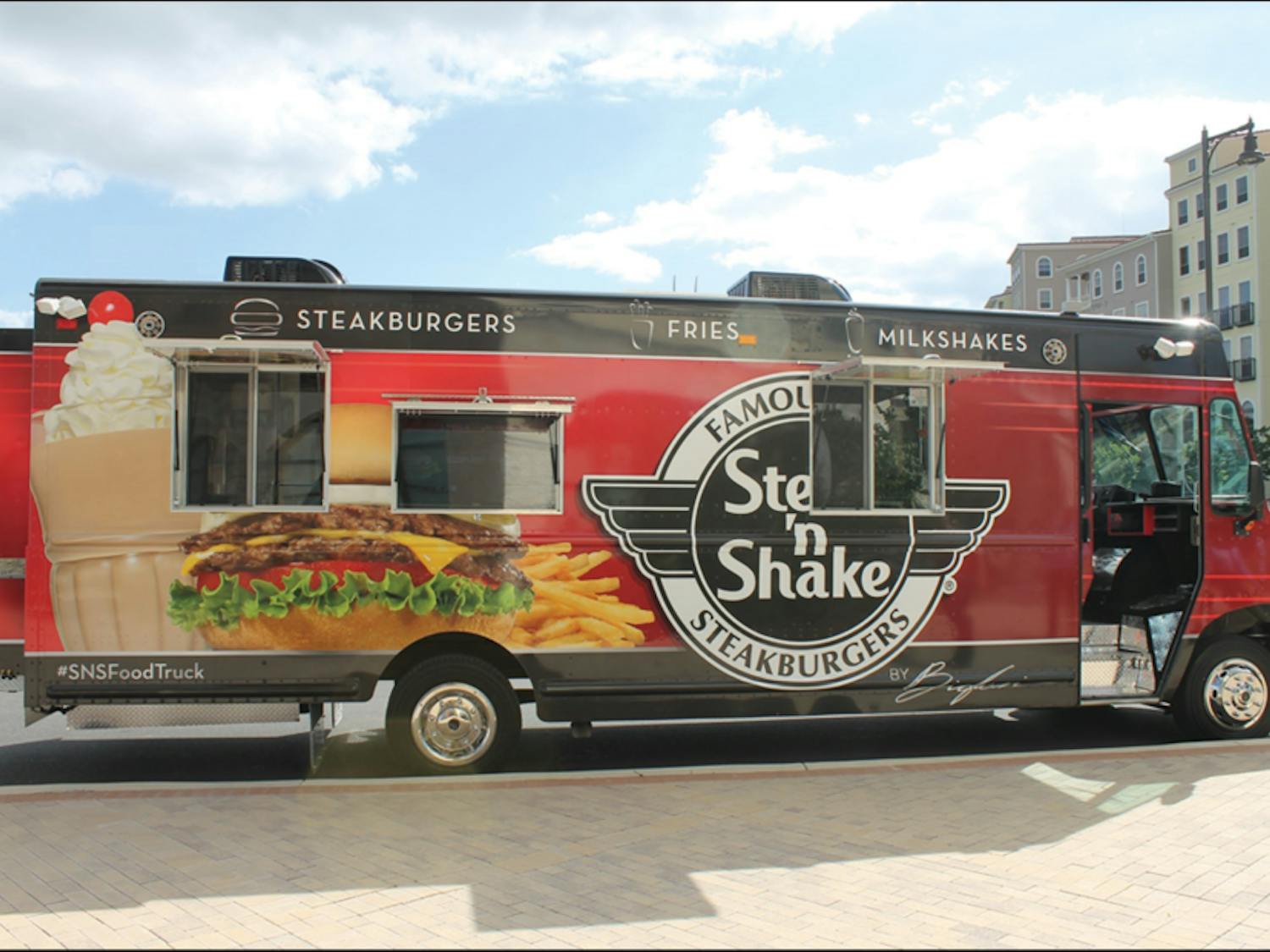 The Steak 'n Shake truck that will be parked outside of Tichenor Hall starting at the beginning of the fall 2018 semester.&nbsp; 