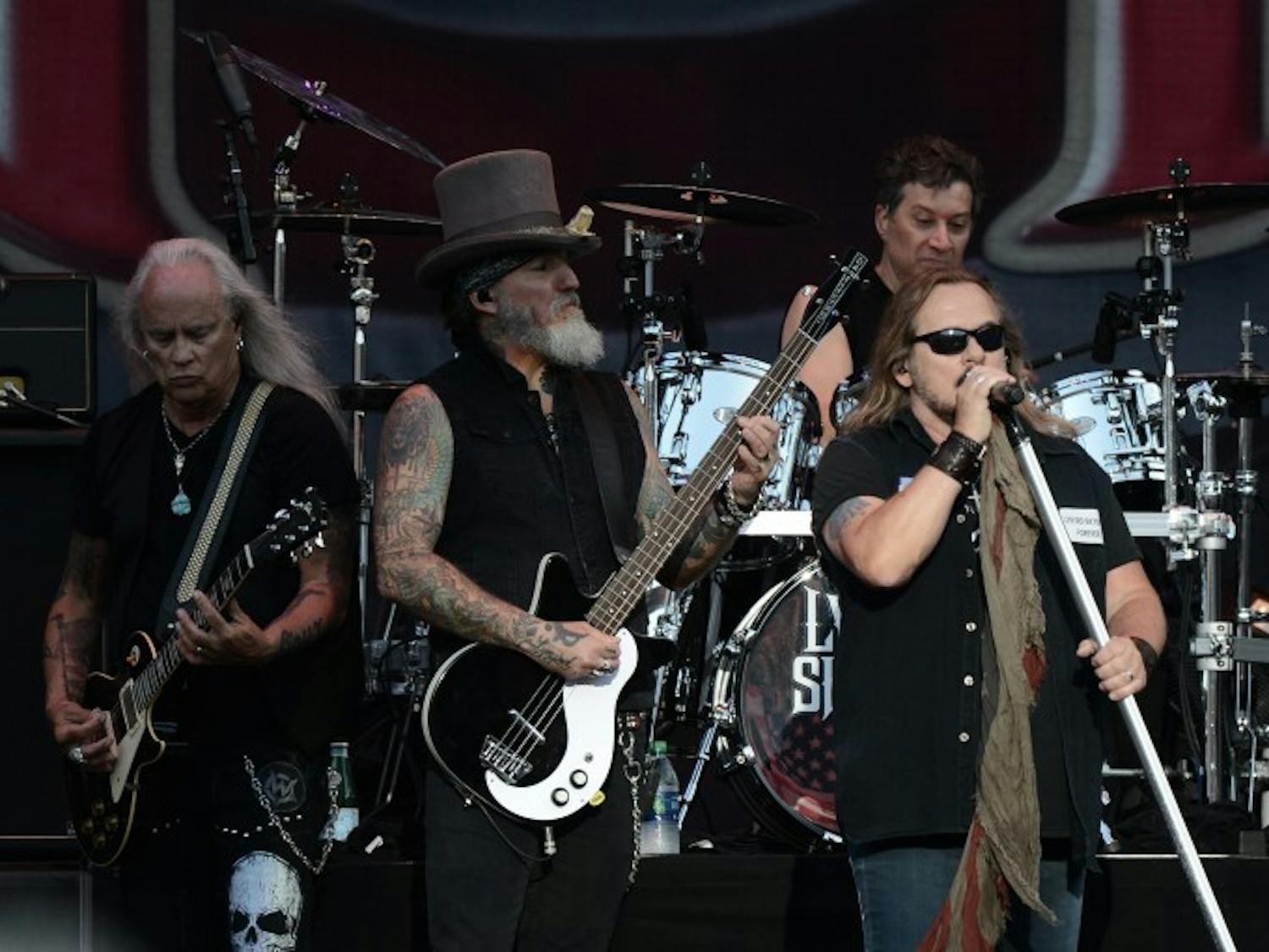 Lynyrd Skynyrd performs at Music and Miracles Superfest on Saturday, April 22, 2017 at Jordan-Hare Stadium in Auburn, Ala.