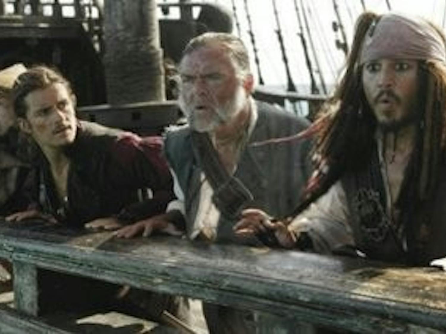 Martin Klebba, left, and Kevin McNally, middle, will talk about the upcoming Pirates Of The Caribbean 5 during a charity fundraiser in the student center Friday, March 22 at 7 p.m. (Courtesy of Chris Lewis)