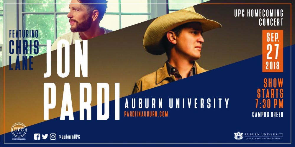 <p>UPC will host Chris Lane and Jon Pardi on Thursday,&nbsp;Sept. 27 on the Green Space as part of homecoming week.</p>