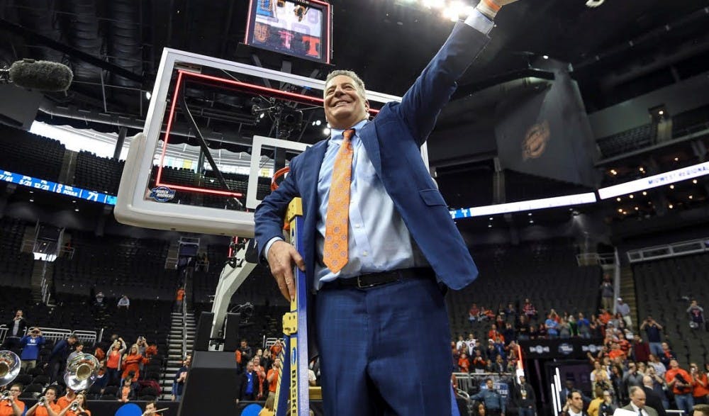 <p>Bruce Pearl. Auburn men's basketball vs Kentucky during the NCAA Midwest Regional final on Sunday, March 31, 2019, in Kansas City, Mo.&nbsp;</p>