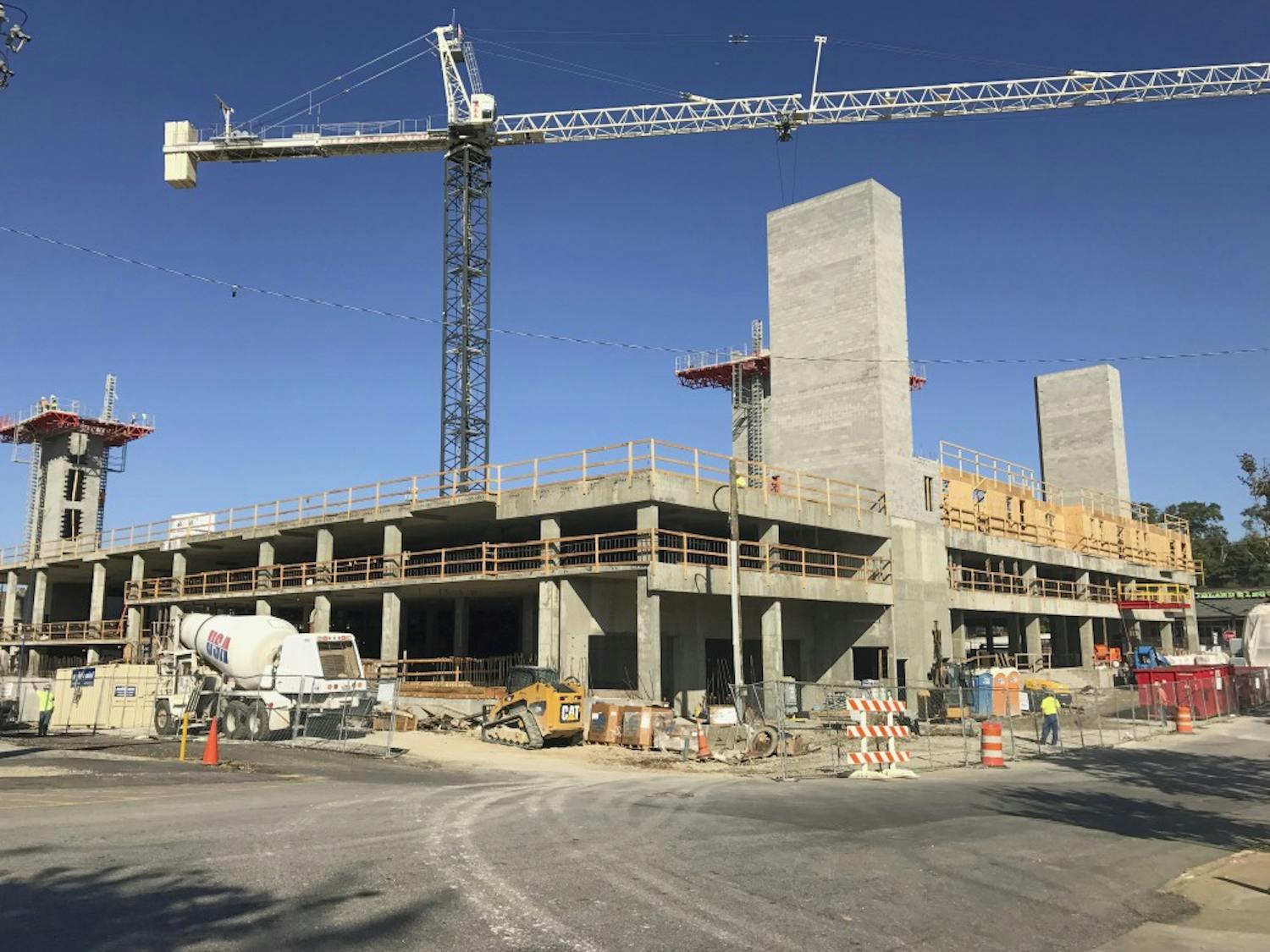 Construction underway on the Evolve Auburn apartments located at 200 W. Glenn Ave. on&nbsp;Tuesday, Oct 18, 2016, in Auburn, Ala.&nbsp;