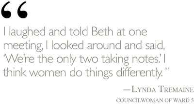 pull quote women to council