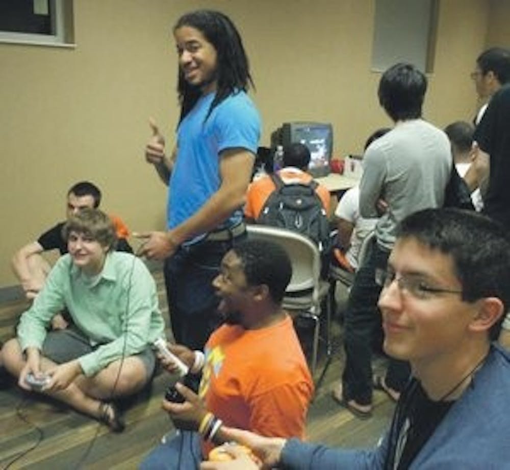 Members of the Super Smash Brothers Club meet. (Courtesy of John Rountree)