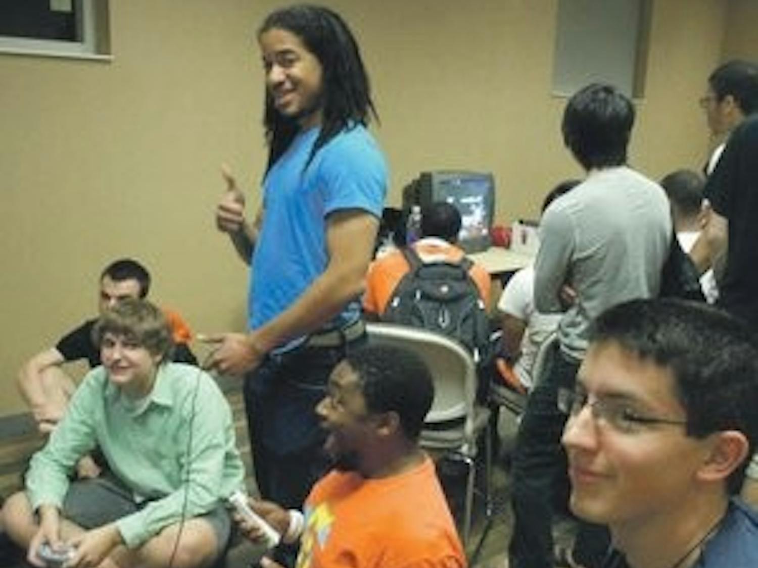 Members of the Super Smash Brothers Club meet. (Courtesy of John Rountree)