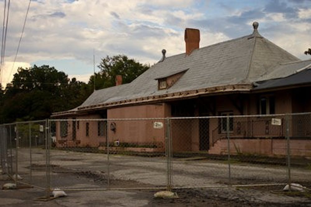 Doorknobs, light fixtures and metal mail slots were stolen from the historic train depot.