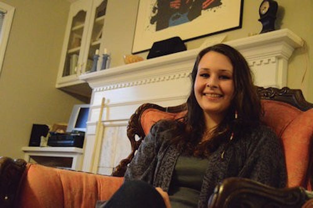 Lucy Banks, pictured at home, lives with her parents. Despite some restrictions, Banks said she enjoys living rent-free. (Emily Enfinger | Photo Editor)