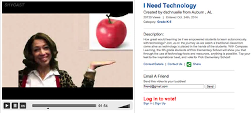 Voters can log in and make an account to register to vote to support Pick Elementary School. (Contributed by classroomrefreshcontest.com)