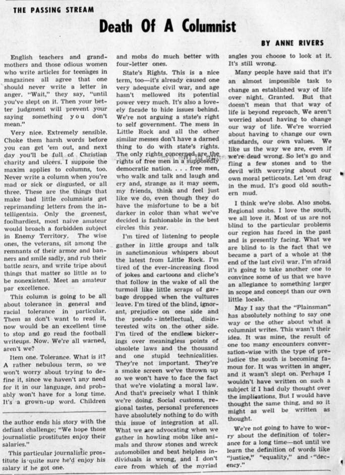 Death of a Columnist