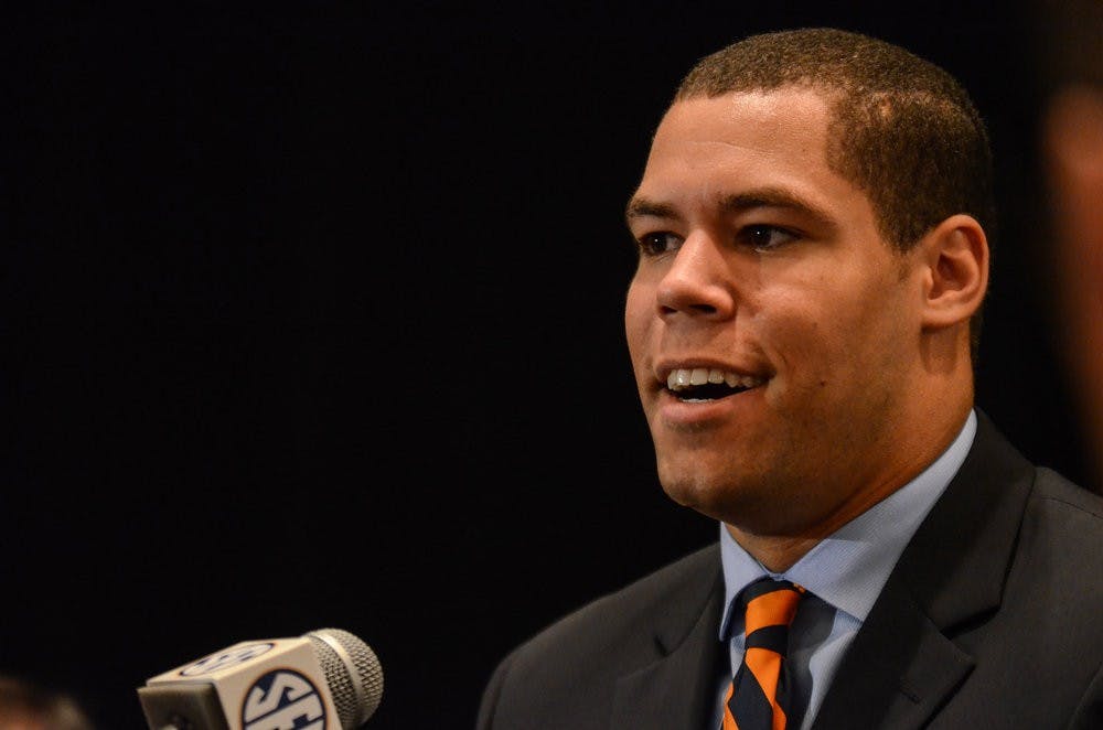 C.J. Uzomah replaced Nick Marshall at SEC Media Days.

Raye May / PHOTO & DESIGN EDITOR