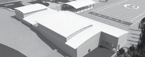 Architects have already finished the design of the new band building, which will be used as an indoor practice space. Construction is estimated to begin in the spring, after funds are raised. (Courtesy of Vivian Langley)