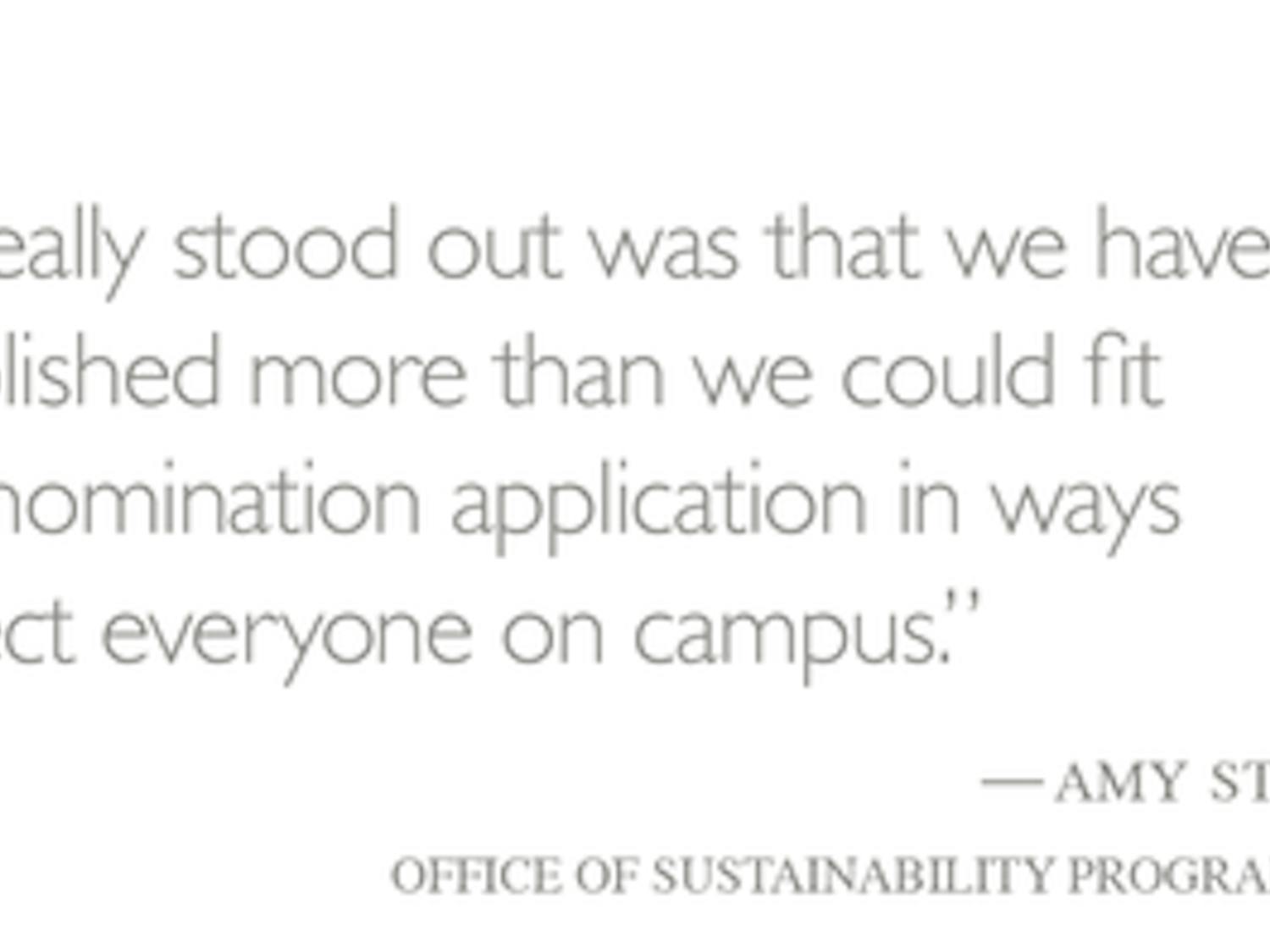 pull quote going green