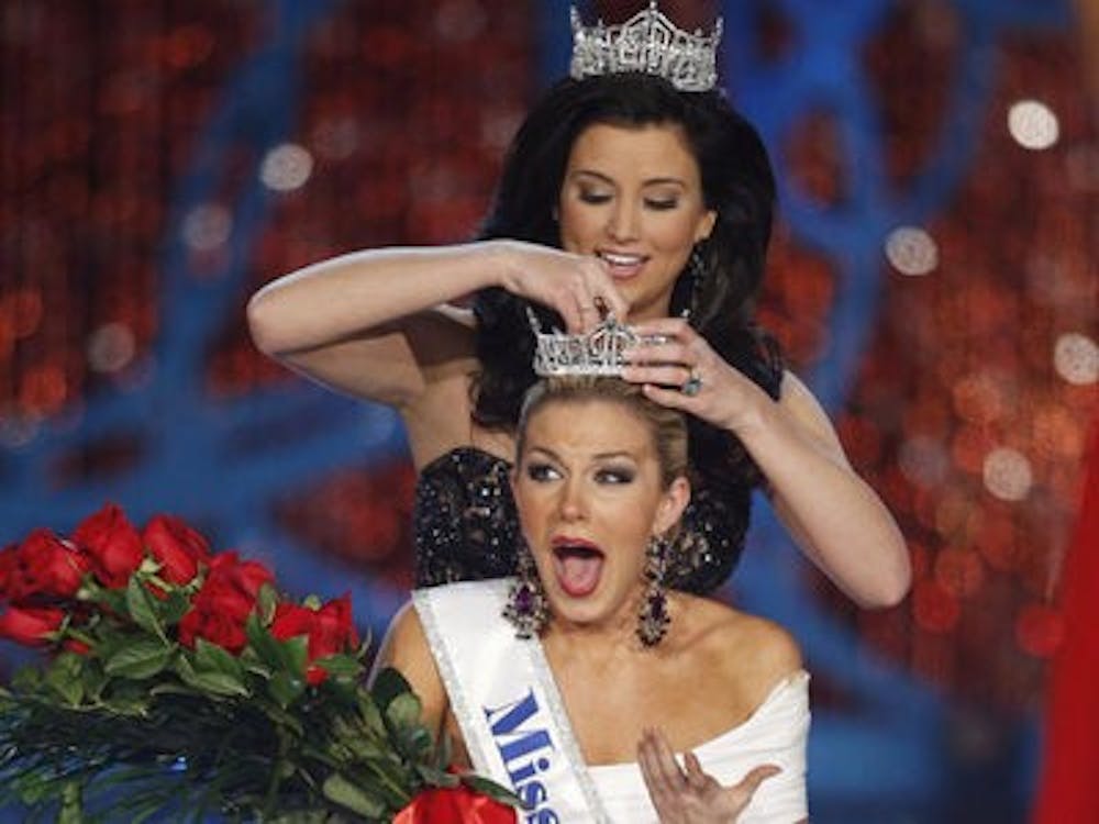 Miss New York and Opelika native Mallory Hagan was crowned Miss America in Las Vegas. (Courtesy of Associated Press, Isaac Brekken)