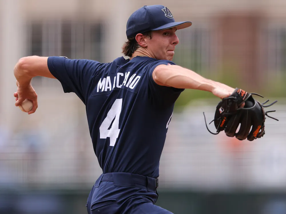 AUBURN, AL - MAY 29 - Auburn's Jake Marciano (4) - (4) Auburn Tigers vs. Milwaukee Panthers in the Auburn Regional of the NCAA Tournament at Plainsman Park in Auburn, AL on Friday, May 29, 2026.
Photo by Zach Bland/Auburn Tigers