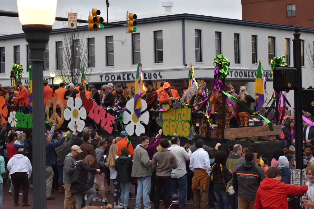 The City of Auburn celebrates Mardi Gras at the annual parade on Saturday, Feb. 10, 2018.