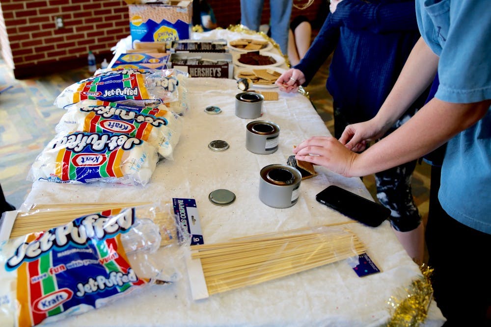 Holiday treats&nbsp;are set out for students during UPC annual Jingle Ball Jam in Student Center Ballroom on Nov. 30, 2016.