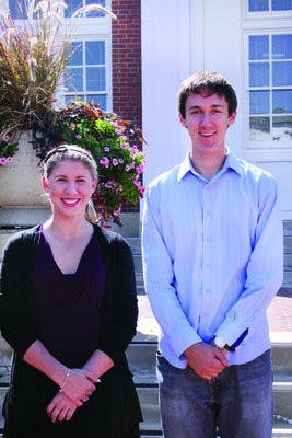 Ashley Yerves and Chris Eckhardt hope to have their new club recognized by SGA by November. (Alex Sager / ASSOCIATE PHOTO EDITOR)