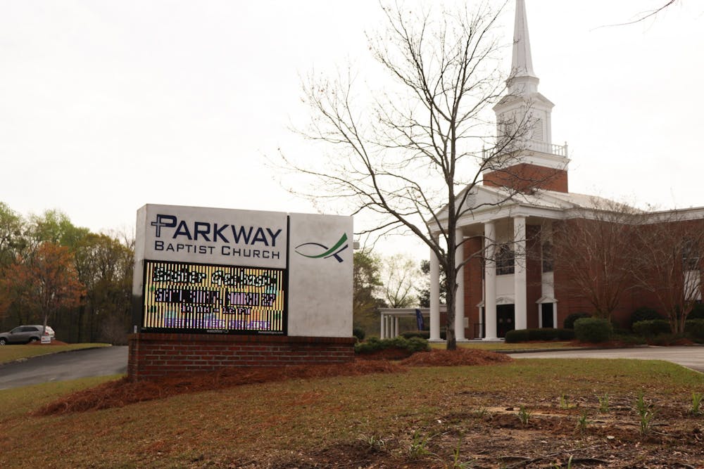 Parkway Baptist Church advertises that it will be hosting an Easter Geobash as a way to celebrate Easter on the Plains on Mar. 24, 2021, in Auburn, Ala.