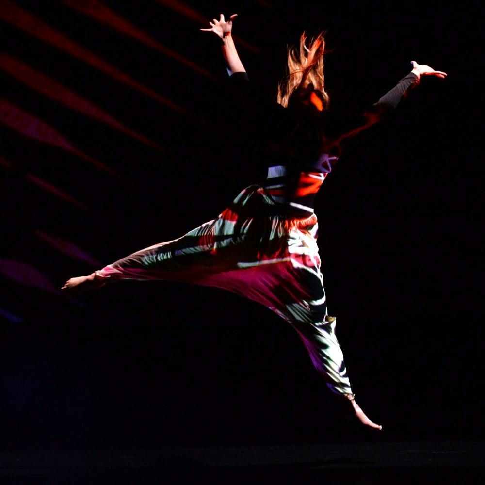 The Auburn Student Dance Ensemble performs during their show "Dancing on the Edge" at the Telfair Peet Theatre. The show runs March 31 to April 3. 