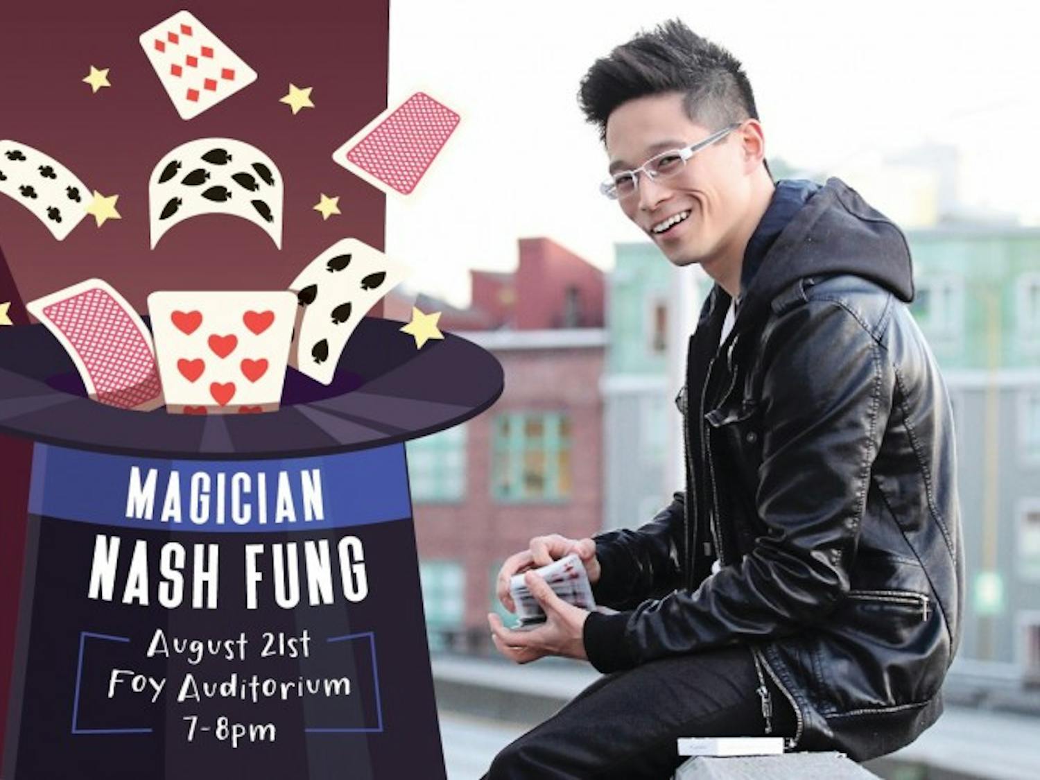 Magician Nash Fung Welcome Week event