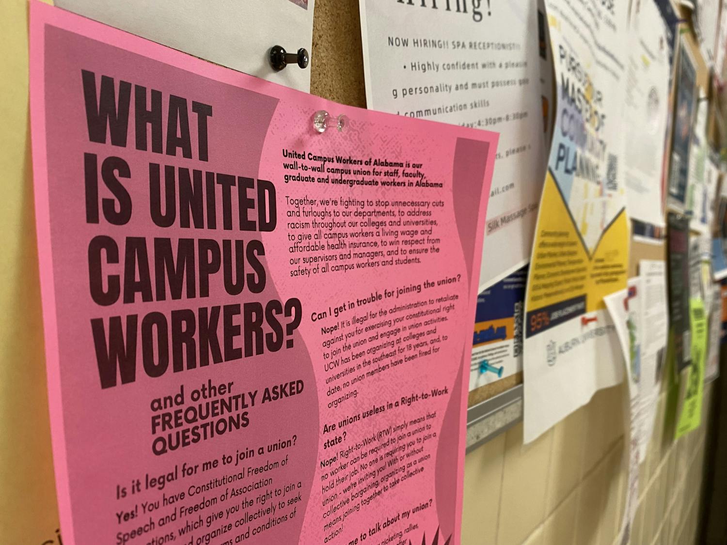 United Campus Workers flyer