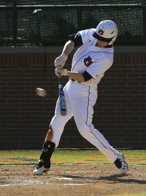 Ryan Tella hits for Auburn
Indiana State vs Auburn on Sunday, Feb. 24, 2013 in Auburn, AL. (Courtesy of Todd Van Emst / AUBURN ATHLETICS PHOTOGRAPHER)